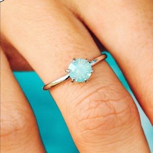 Iridescent stone Ring